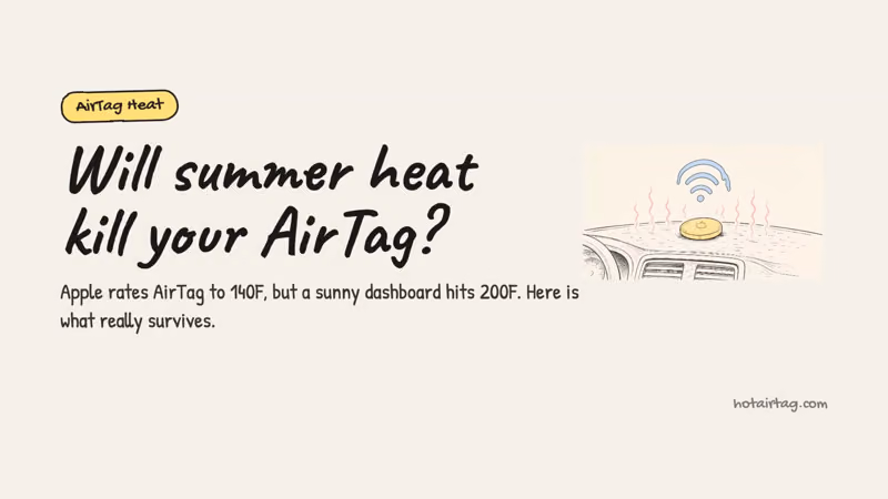 Watch: AirTag's real heat limits and how to keep summer from killing the battery