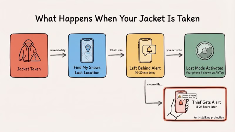 How AirTag helps recover a stolen jacket through Find My network tracking