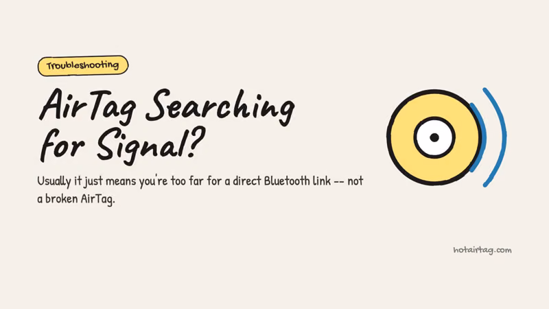 Watch: what AirTag Searching for Signal means and how to fix it, in about a minute