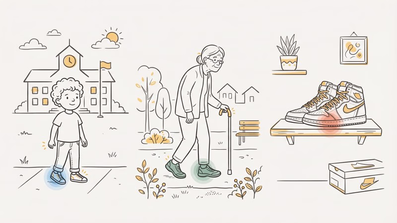 AirTag shoe tracking use cases for kids, elderly, and sneaker theft protection