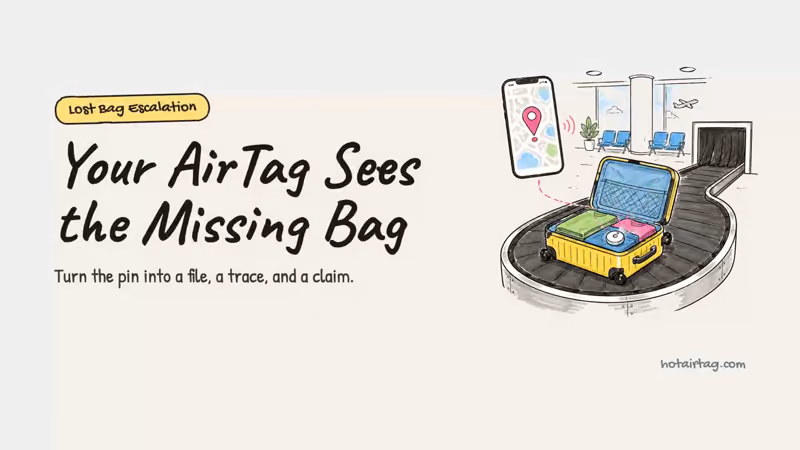 Watch: what to do when your AirTag shows the bag but the airline cannot find it