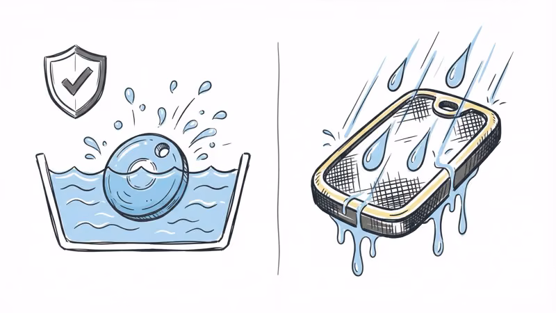 Durability comparison between AirTag IP67 water resistance and Dynotag stainless steel weatherproof construction