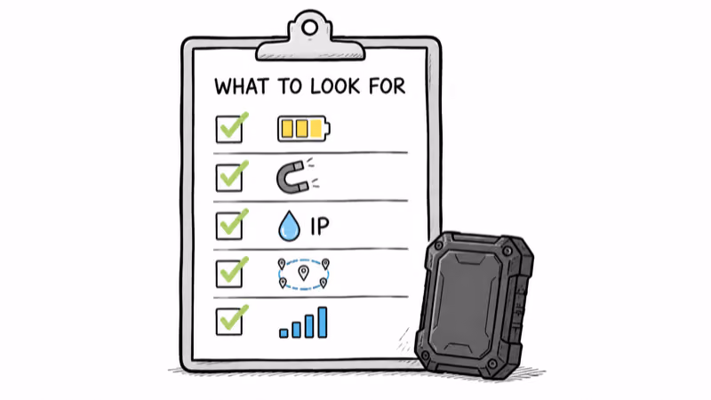 Buying checklist for a rugged construction equipment GPS tracker