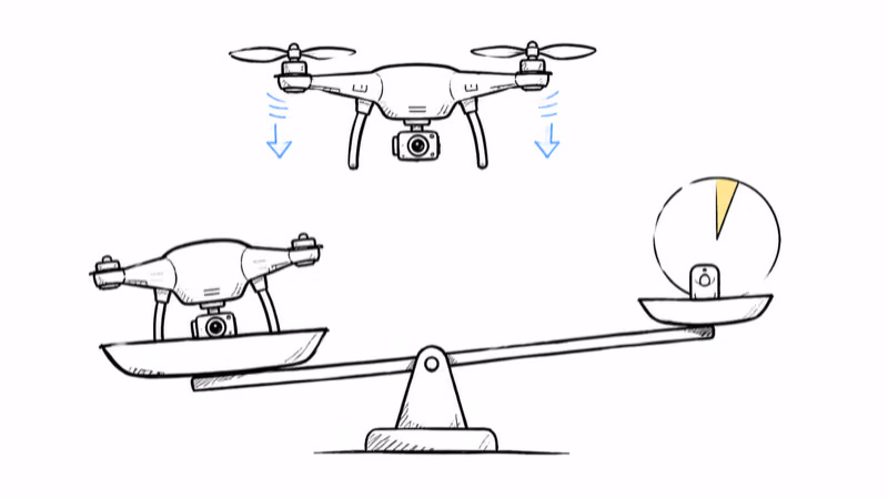 A tracker that weighs under 5 percent of a drone's takeoff weight so it won't hurt flight time