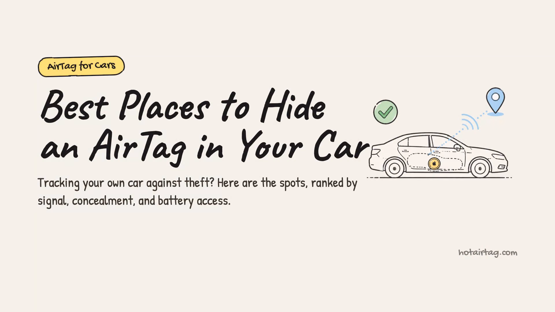Watch: the 7 best places to hide an AirTag in your car, ranked by signal, concealment, and battery access