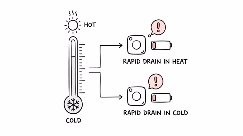 Temperature extremes and their effect on Bluetooth tracker battery life