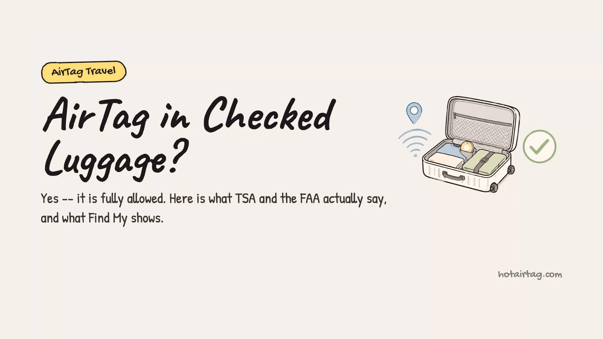 Can You Put an AirTag in Checked Luggage? Rules in 2026