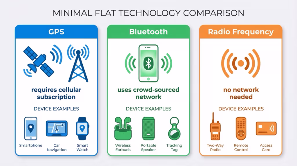 Comparison of cat tracker technologies: Bluetooth, radio frequency, and cellular GPS
