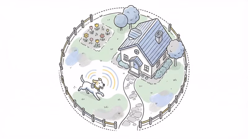 Halo Collar virtual fence boundary setup on a GPS map with customizable zones