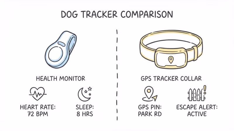 FitBark health monitor versus Fi GPS collar side by side comparison