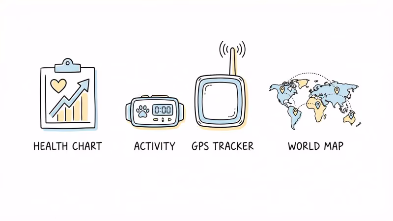 Activity monitor versus GPS pet tracker with health and location features