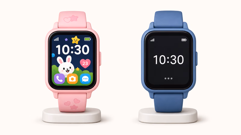 Fitbit Ace LTE and Gabb Watch 3 kids smartwatches compared side by side