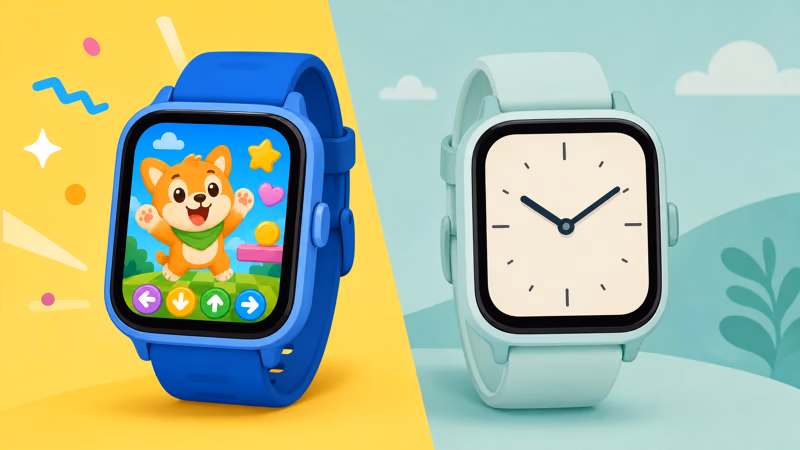 Fitbit Ace LTE gamified movement games versus the Gabb Watch 3 distraction-free no-games approach