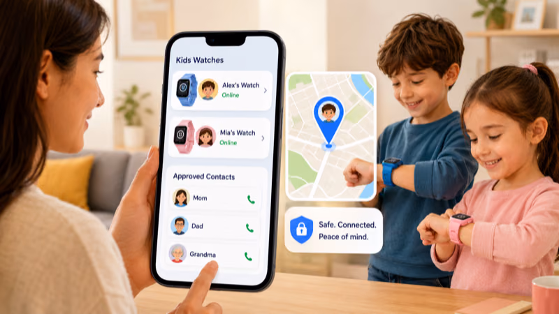 Parental safety controls compared on the Fitbit Ace LTE and Gabb Watch 3