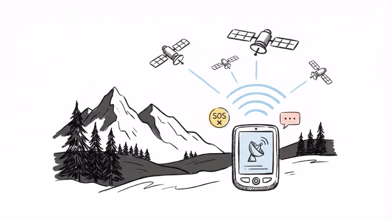 Garmin Alpha 200i inReach satellite communication showing two-way messaging in remote backcountry terrain