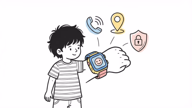 GizmoWatch parental controls interface showing approved contacts and geofence settings