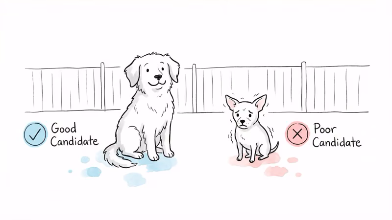 Good versus poor dog candidates for wireless fence systems based on size and temperament