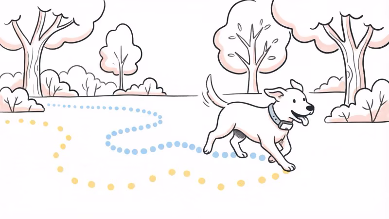 Side-by-side comparison of Tractive and Invoxia pet tracker live tracking speed on phone screens