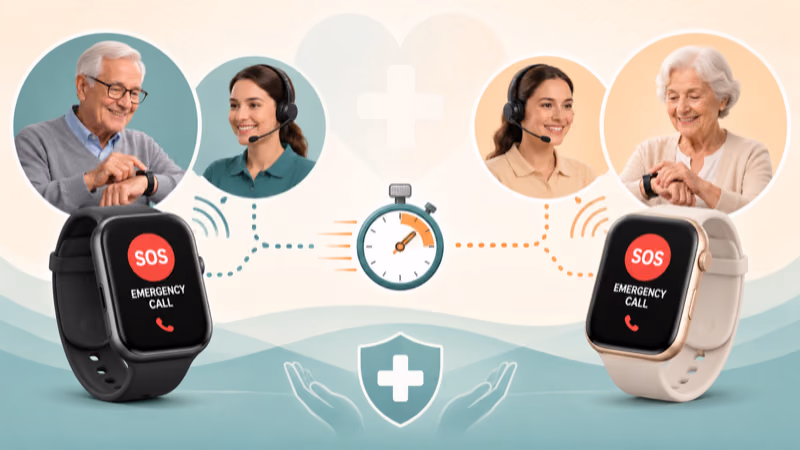 Response speed and monitoring comparison between MGMove and Bay Alarm SOS Smartwatch