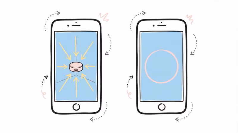 iPhone screen showing AirTag Precision Finding with directional arrow and distance indicator