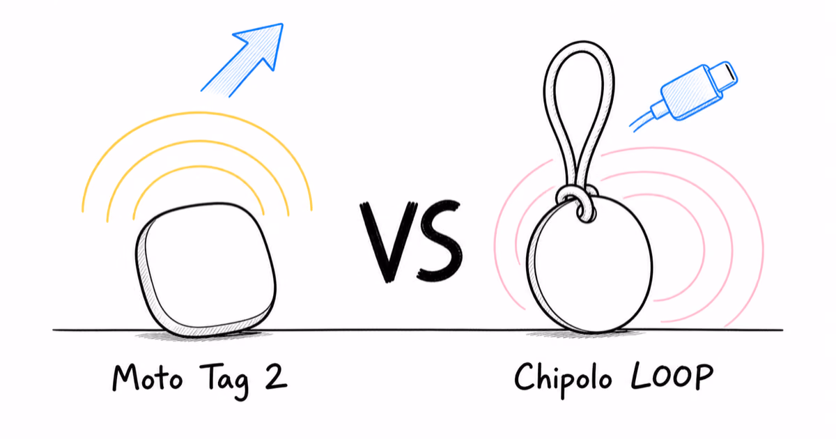 Moto Tag 2 vs Chipolo LOOP: Android UWB vs Rechargeable