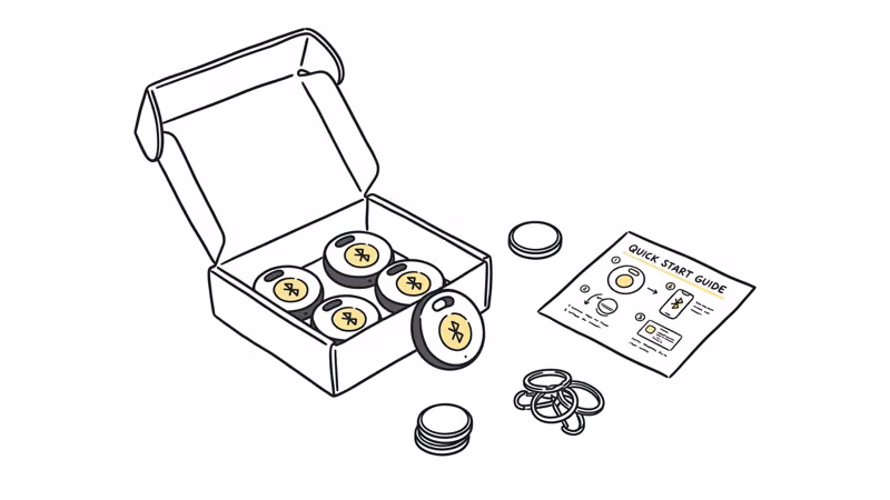Nutale key finder unboxing contents and accessories included in the package