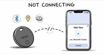 Onn Bluetooth Tracker Not Connecting? Pairing Fixes