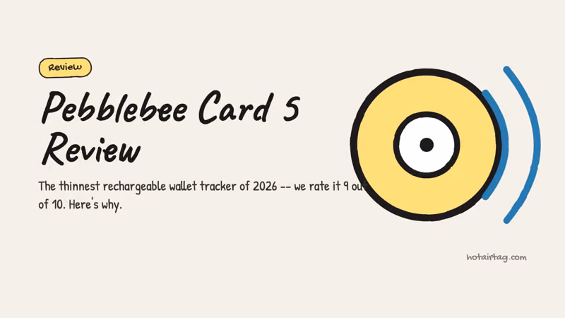Watch: a 1-minute summary of Pebblebee Card 5 Review: Rechargeable Find My Tracker