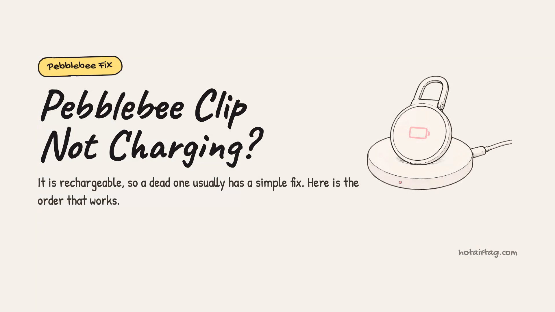 Watch: the Pebblebee Clip charging fixes, cheapest first