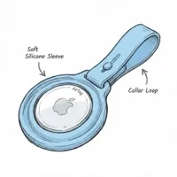 Wisdompro Silicone AirTag Holder Pack