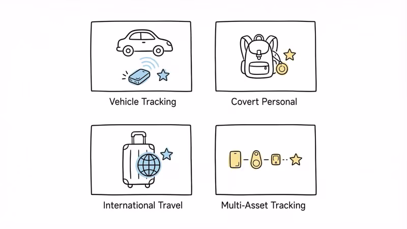 four common portable GPS tracker use cases for vehicles and personal tracking