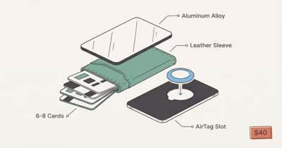 TagsMate Wallet Review: A $40 AirTag Wallet Tested