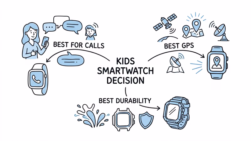 TickTalk 4 and Gabb Watch 3 side by side for parent buying decision