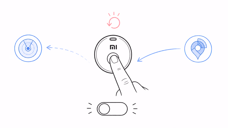 Switching the Xiaomi Tag from Apple Find My to Google Find Hub with a factory reset